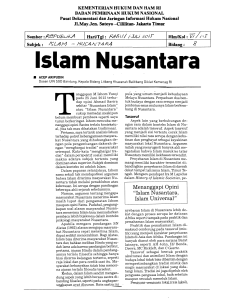 Islam Nusantara - Perpustakaan Hukum