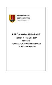 dewan pendidikan rakyat daerah - Dinas Pendidikan Kota Semarang