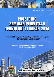 prosiding seminar penelitian teknologi terapan 2014