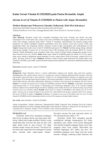 Kadar Serum Vitamin D - Journal of Universitas Airlangga