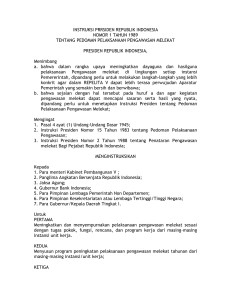 instruksi prrsiden republik indonesia nomor 1 tahun 1989 tentang