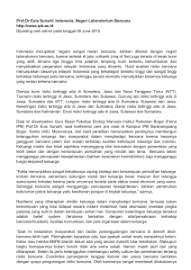 Prof.Dr Euis Sunarti: Indonesia, Negeri Laboratorium
