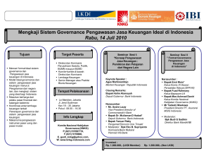 Mengkaji Sistem Governance Pengawasan Jasa Keuangan