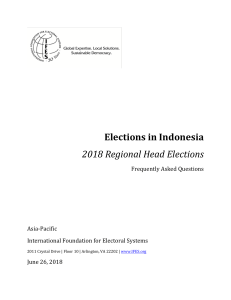 2018 Indonesian Regional Head Elections_FAQs (by IFES) 