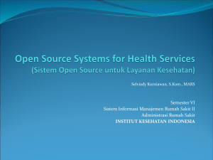 Open Source Systems for Health Services