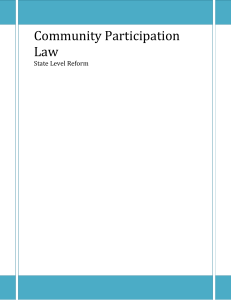 Comm Participation Law