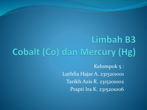 Limbah B3-Cobalt Hg