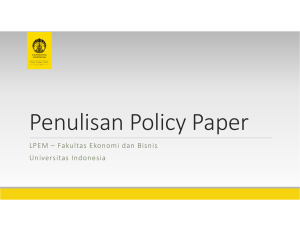 POLICY PAPER ELEMENT