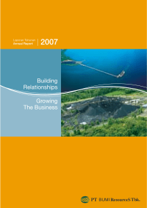 Laporan Tahunan 2007  Bumi Resources Tbk