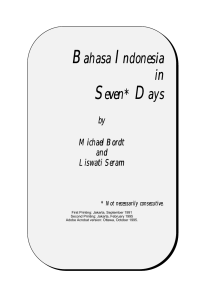 Bahasa Indonesia in 7 days