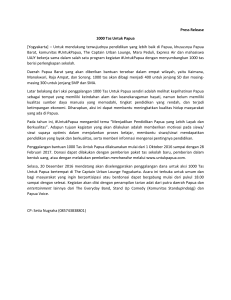 Press Release 1000 Tas Untuk Papua