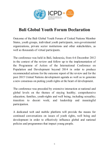 bali global youth forum declaration finalwfn
