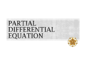 Partial differential equation
