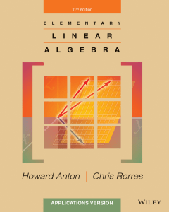Elementary linear algebra applications v