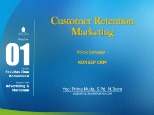 Customer Retention Marketing Modul-TM1