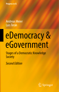 eDemocracy & eGovernment Stages of a Democratic Knowledge Society, 2nd Edition