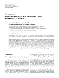 The infant skin barrier can we preserve, protect, and enhance the barrier (1)