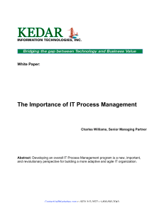 The Importance of IT Process Management