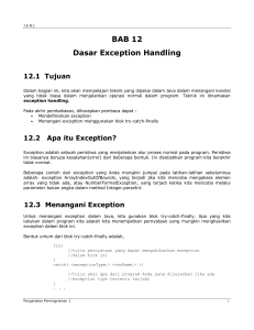 JENI-Intro1-Bab12-Dasar Exception Handling