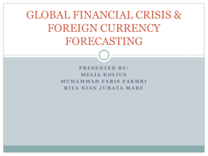 FOREIGN CURRENCY FORECASTING