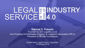 Legal Service in the Era of Industry 4.0