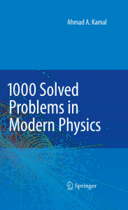 Solved Problem in Modern Physics