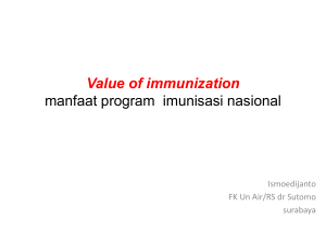 value of imunization  2015 final