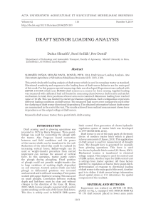 Draft Sensor Loading Analysis