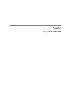 (ebook pdf) O'Reilly - Apache Definitive
