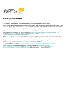 what is general insurance