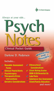 Psych Notes - Clinical Pocket Guide (Searchable-not-scanned)