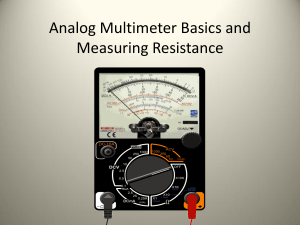 19. Analog Multimeter Basics and Measuring Resistance