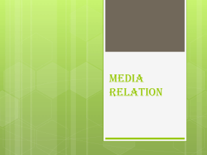 Media relation