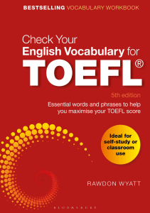 English Vocabulary for TOEFL