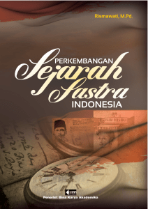 Perkembangan Sejarah Sastra Indonesia
