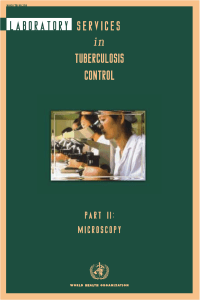 Laboratory Services in Tuberculosis Control.  Part II Micros cropped