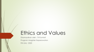 Ethics and Values (1)