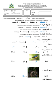 Jawaban Bahasa Arab 3