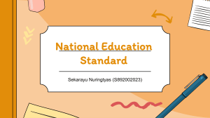 National Education Standard