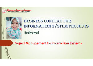 Part 01 business context for is projects