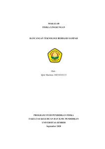 Iqbal Maulana 180210102123 Rancangan Teknologi Berbasis Sampah (Revisi)
