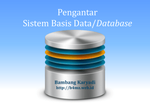 Pengantar Sistem Database