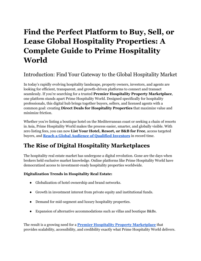 Reach a Global Audience of Qualified Investors