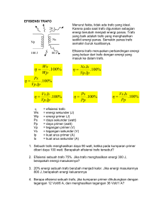 efisiensi trafo