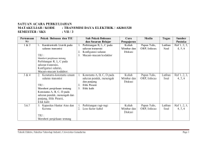 transmisi daya elektrik / ak041328 semester / sks