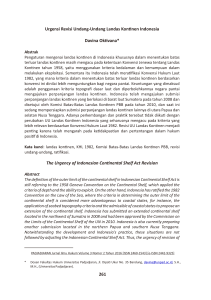 261 Urgensi Revisi Undang-Undang Landas Kon nen Indonesia