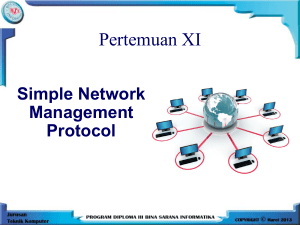Pertemuan 11 Network Management