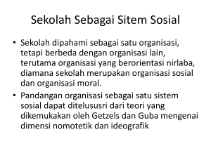 BAB 3 Organisasi sebagai sitem sosial