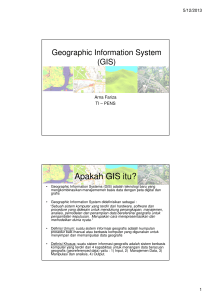Apakah GIS itu?