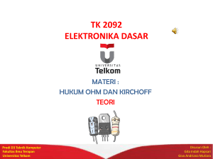 Rangkaian Listrik - Telkom University